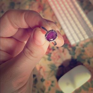 14k amethyst ring